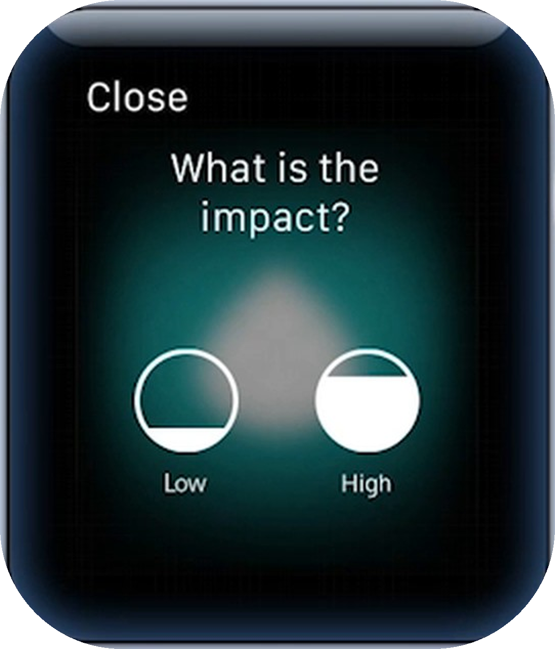 Score the impact screen on Apple Watch