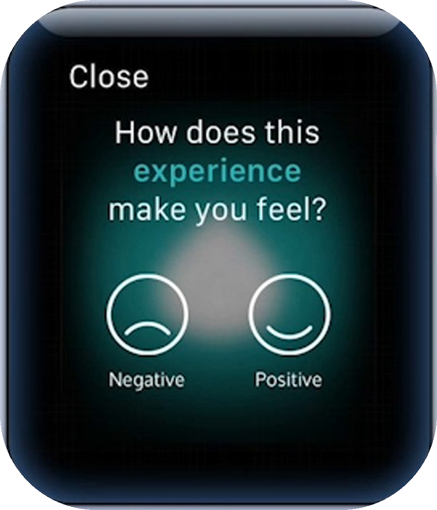 Name the feeling screen on Apple Watch